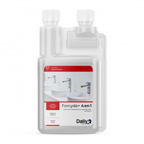 FORCYDE+ 4EN1 DAILYK PREMIUM - Bidon doseur 1L avec 2 bouchons