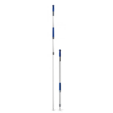 Manche télescopique ergonomique 102-184cm bleu ERGOSWING