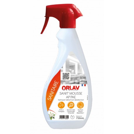 Nettoyant détartrant désinfectant ORLAV SANIT'MOUSSE - 750 ML