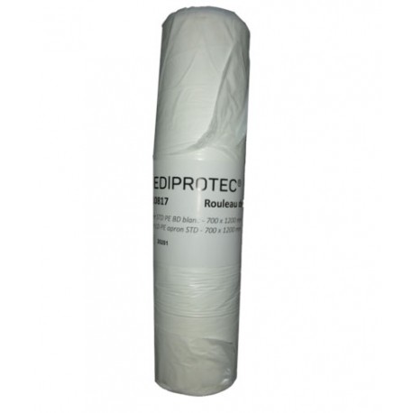 Tablier de protection PE blanc sans impression TU-Ct 1000