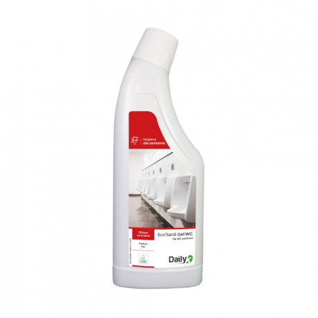 Gel WC nettoyant parfumé Ecolabel ECO'SANIT DAILYK GREEN-Flacon 750ML