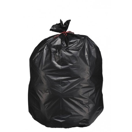 SP 130L noir PEBD 800X1130mm 40µ avec lien - Ct. 100 Sacs