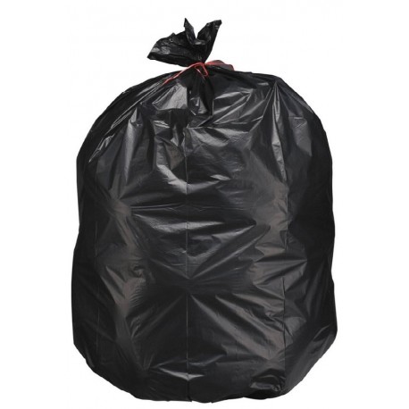 SP 160L noir PEBD 900X1050mm 50µ avec lien - Ct. 100 Sacs