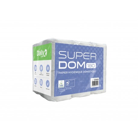 PH blanc Ecolabel 180 feuilles SUPER DOM180 Dailyk Green - 96 rlx