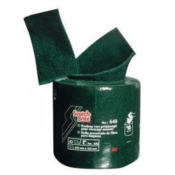 Rouleau abrasif vert 4m prédécoupé 3M 640 SCOTCH-BRITE- Le rouleau
