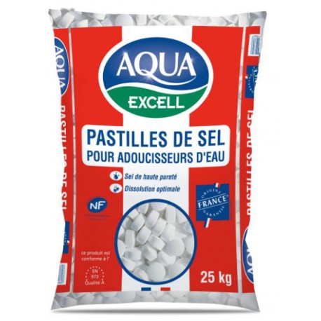 Sel pour adoucisseur en pastille - Sac 25kg