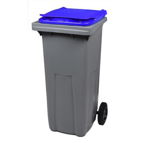 Conteneur 2  roues 120L (bac gris - couvercles couleurs )