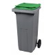 Conteneur 2  roues 120L (bac gris - couvercles couleurs )