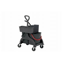Chariot de lavage /seaux 2x15L + Presse latérale 