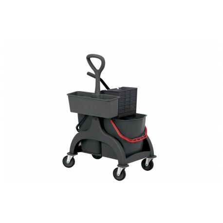 Chariot de lavage /seaux 2x15L + Presse latérale 