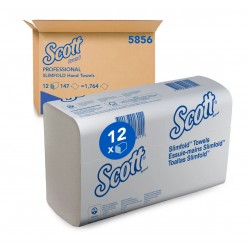 Essuie-mains Scott Slimfold M Pliés Blanc F1 - Ct 12 paquets
