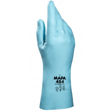 Gant nitrile bleu ULTRANITRIL 454 (6 à 10) MAPA - 1 paire