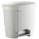 Poubelle à pédale 18L blanche avec seau intérieur LOLLY -unité