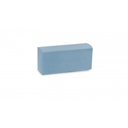 Essuie-mains plié Z bleu 2P  20.5x24cm 150Fts -Ct 3750
