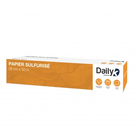 Rouleau papier sulfurisé 50m DAILYK- Ct 12 rlx