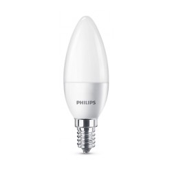 Lampe LED flamme 5,5-40W B35 E14 WW FR ND RF 2700K PHILIPS