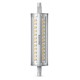 Lampe LED Crayon R7s 118mm 14-120W WH Comp. Variateur 1BC/6