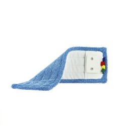 Frange microfibre poches et languettes L 40cm 2 oeillets