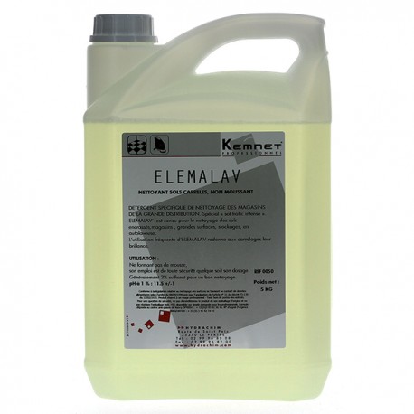 ELEMALAV - 050 - Détergent non moussant Kemnet Pro - Bidon 5L