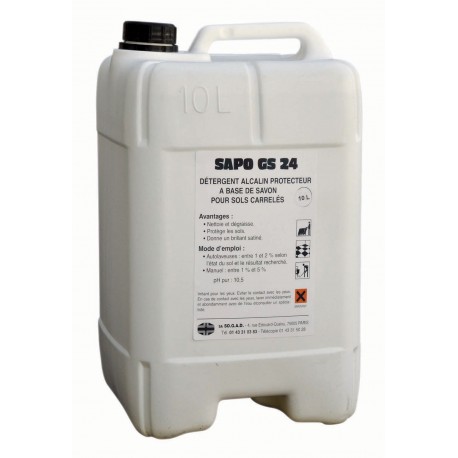 Détergent alcalin SAPO GS24 - Bidon de 10L