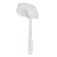 Brosse coudée nylon PP | Monture blanche