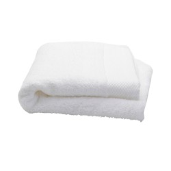 Serviette de toilette blanche milieu hospitalier 60x100 - Ct de 200