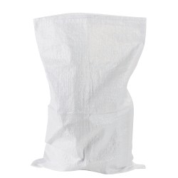 Sac gravats 80L blanc PP tissé 600x1000mm Pqt de 100 Sacs