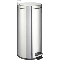 Poubelle inox à pédale 12L