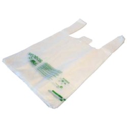 Sac bretelle Biodégradable 13µ - charge utile 4kg - Ct de 1500 sacs