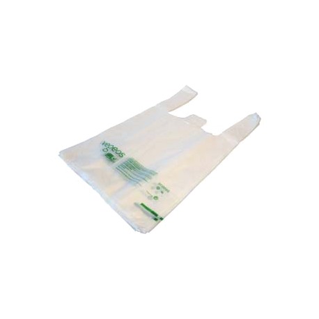 Sac bretelle Biodégradable 13µ - charge utile 4kg - Ct de 1500 sacs