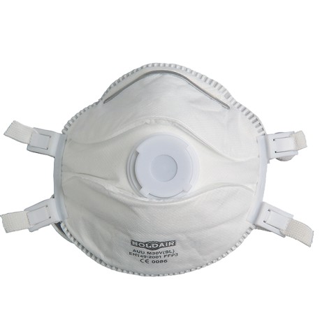 Masque faciale FFP3 avec valve - Boïte de 5