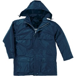 Parka polyester enduit PVC (Bleu XS à 3XL)