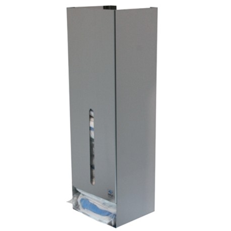 Distributeur de kits visiteurs Inox Fixation murale