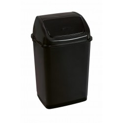 Poubelle à couvercle basculant RIF BASIC noire 35L 