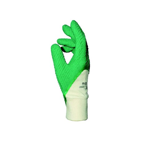 Gant latex rugueux blanc/vert MAPA HARPON 330 (8 à 9) - 1 paire