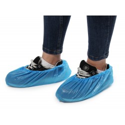 Surchaussure visiteur bleue PE imperméable 25µ - 20X100 - Ct de 2000