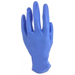 Gants nitrile bleu non-poudré  - boite de 100