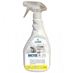 Détérgent bactericide virucide EN13697/EN14476 - BACYDE -750ml - Ct.6