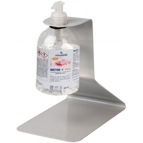 Support de table pour bouteille de gel hydroalcoolique 