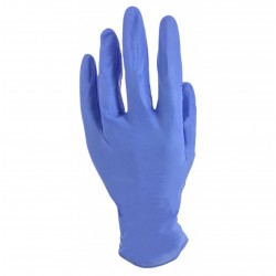 Gant nitrile bleu non-poudré  EN 455-2 (S à L) - Boite de 100 