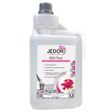 Détergent surodorant bactéricide 3D premium - 227 - Bidon doseur 1L