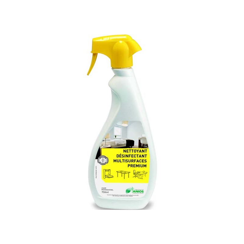 Nettoyant désinfectant multi-surfaces PREMIUM ANIOS - Spray 750ml - Delaisy  Kargo