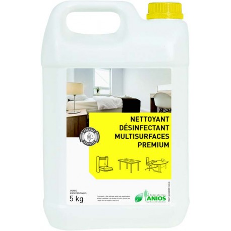 Nettoyant désinfectant multi-surfaces PREMIUM ANIOS - Bidon 5kg