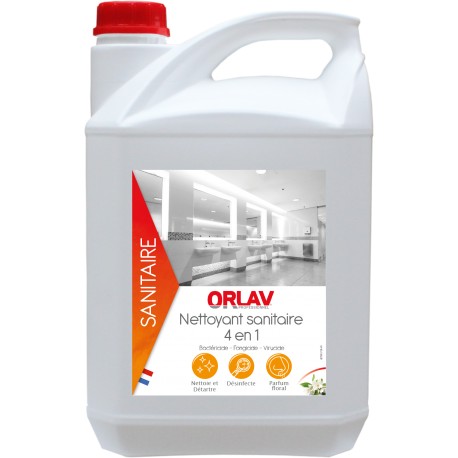 ORLAV - 245 - Nettoyant sanitaire 4 en 1 -  Bidon 5L