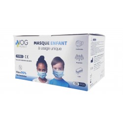 Masque enfant Type 2 R Norme EN 14683:2019+AC2019 - Boite de 50