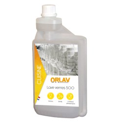 Liquide lave-verre 500 ORLAV - 0216 - Ct de 6x1L