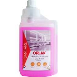 Nettoyant sanitaires gel 4 en 1 - 267 - ORLAV - Bidon doseur 1L