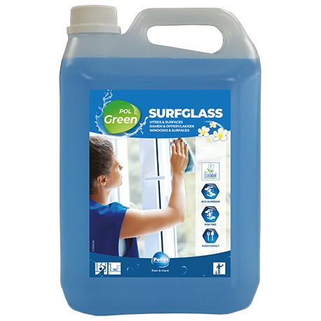 Nettoyant pour surfaces et vitres POLGREEN ecolabel - Bidon 5L