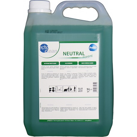 Nettoyant désodorisant multi-usages ECHOCLEAN NEUTRAL - Bidon 5L