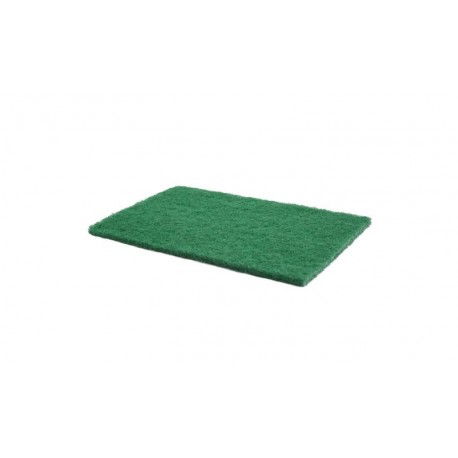 Tampon abrasif vert 15x23cm - Pqt de 10
